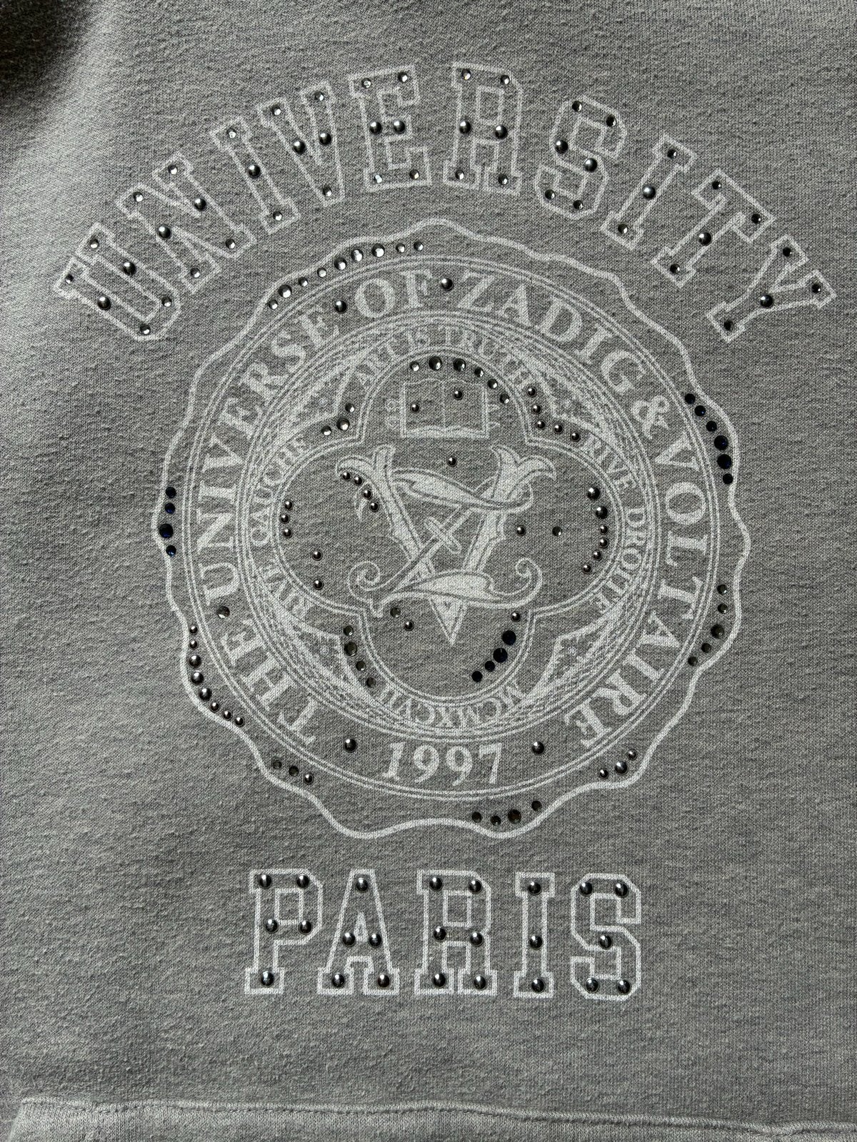 Zadig & Voltaire hoodie maat L, Kleding | Dames, Ophalen of Verzenden, Zo goed als nieuw, Maat 42/44 (L), Grijs