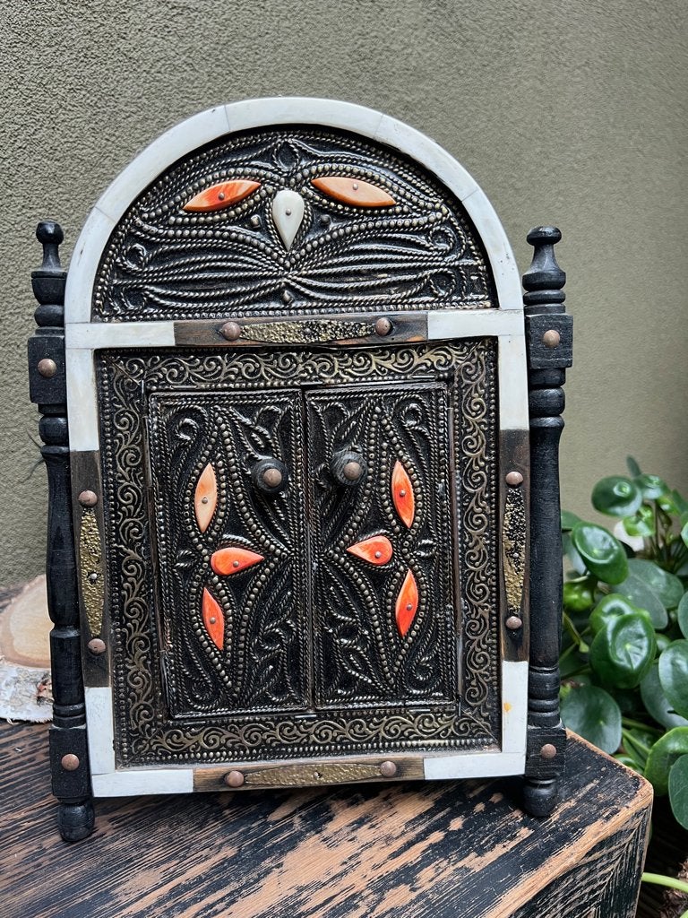 Marokkaanse spiegel handwerk metaal steen oosters 1001, Ophalen of Verzenden, Schipluidenlaan 20 5035KJ Tilburg, Minder dan 100 cm