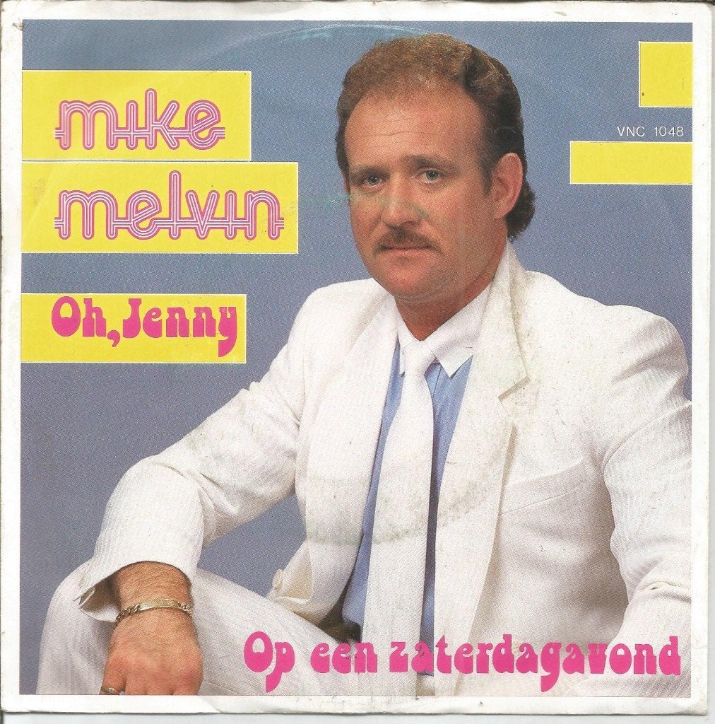 Mike Melvin – Oh, Jenny / (1985), 7 inch, Zo goed als nieuw, Levenslied of Smartlap, Fotohoes