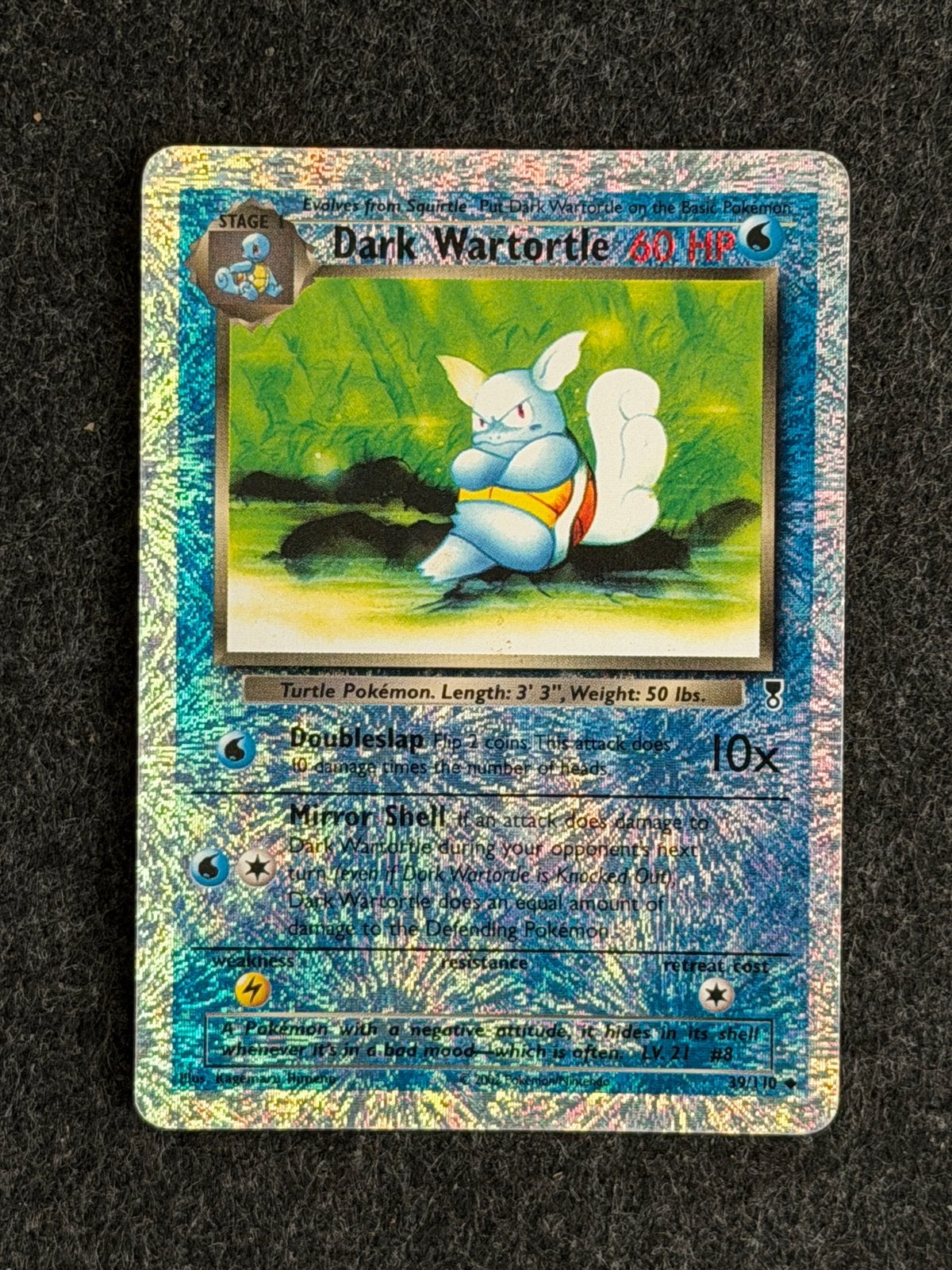 Dark wartortle reverse legendary collection 39 Pokemon, Hobby en Vrije tijd, Ophalen of Verzenden, Zo goed als nieuw