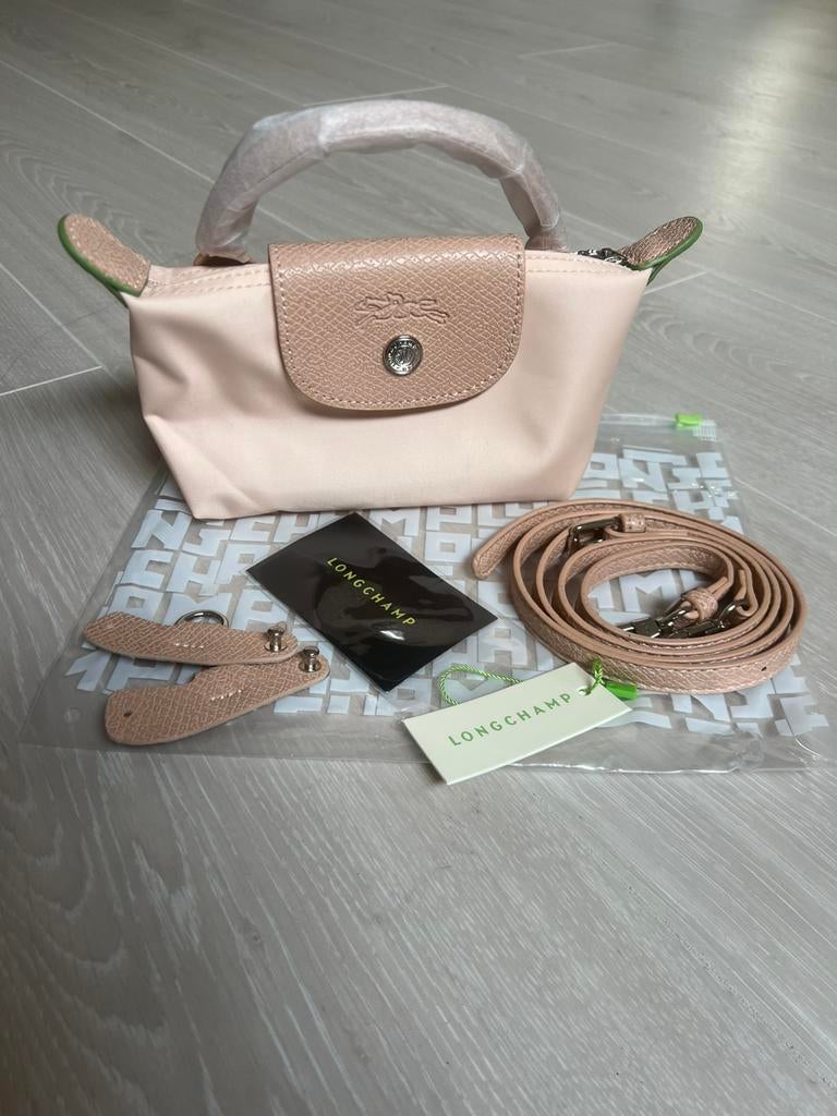 Mini longchamp dusty rose, -, Schoudertasje, -, Ophalen of Verzenden