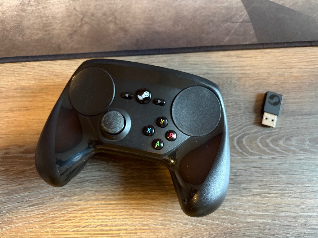 Steam Controller v1 met USB-dongle, Ophalen of Verzenden, Gebruikt, Steam
