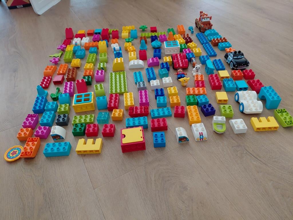 Grote partij Duplo blokken en figuren, Gebruikt, Ophalen of Verzenden, Inclusief minifiguren, Duplo