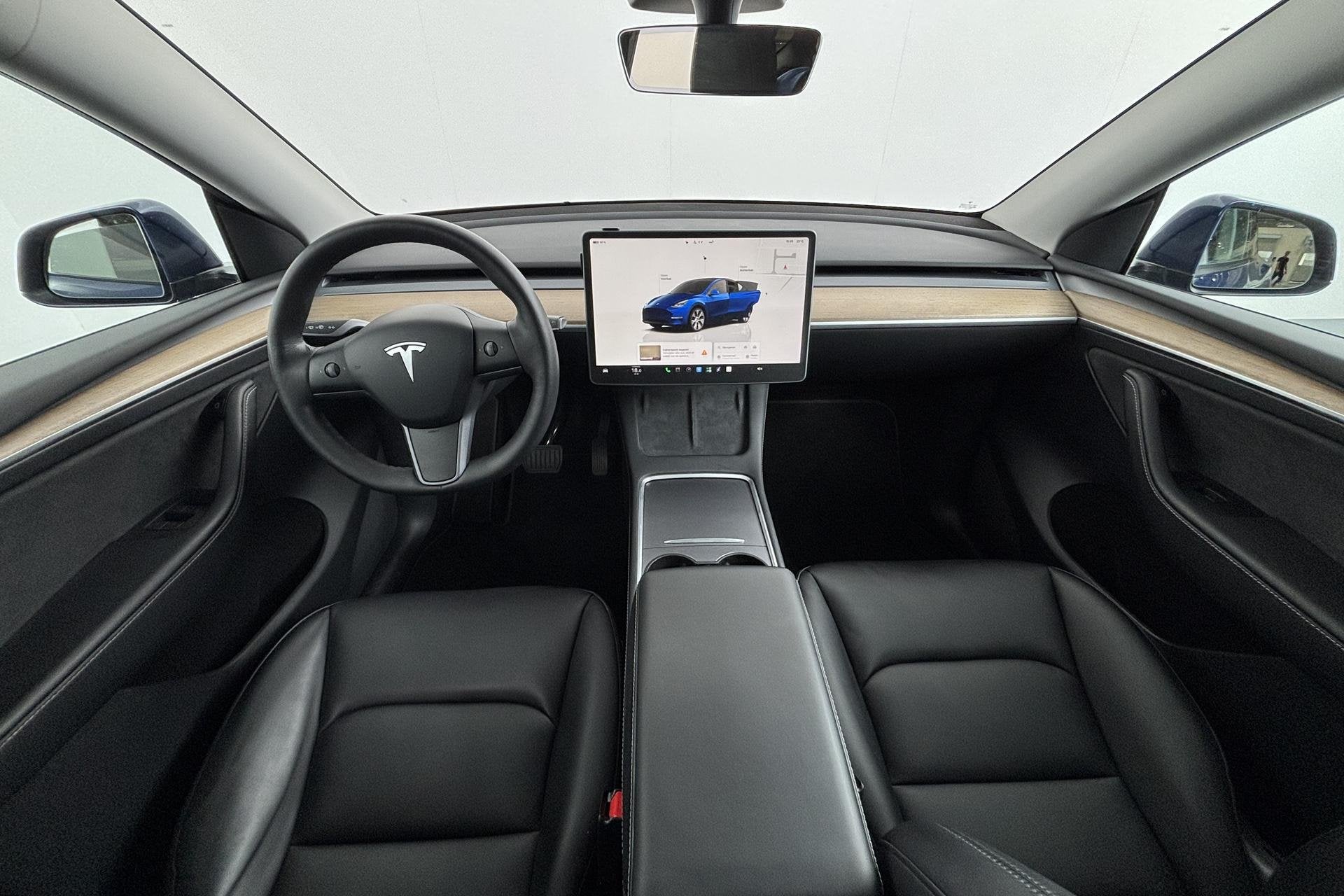 Tesla Model Y Long Range AWD 75 kWh Elektrisch genieten van, Auto's, Tesla, Automaat, Stof, Gebruikt, 495 min