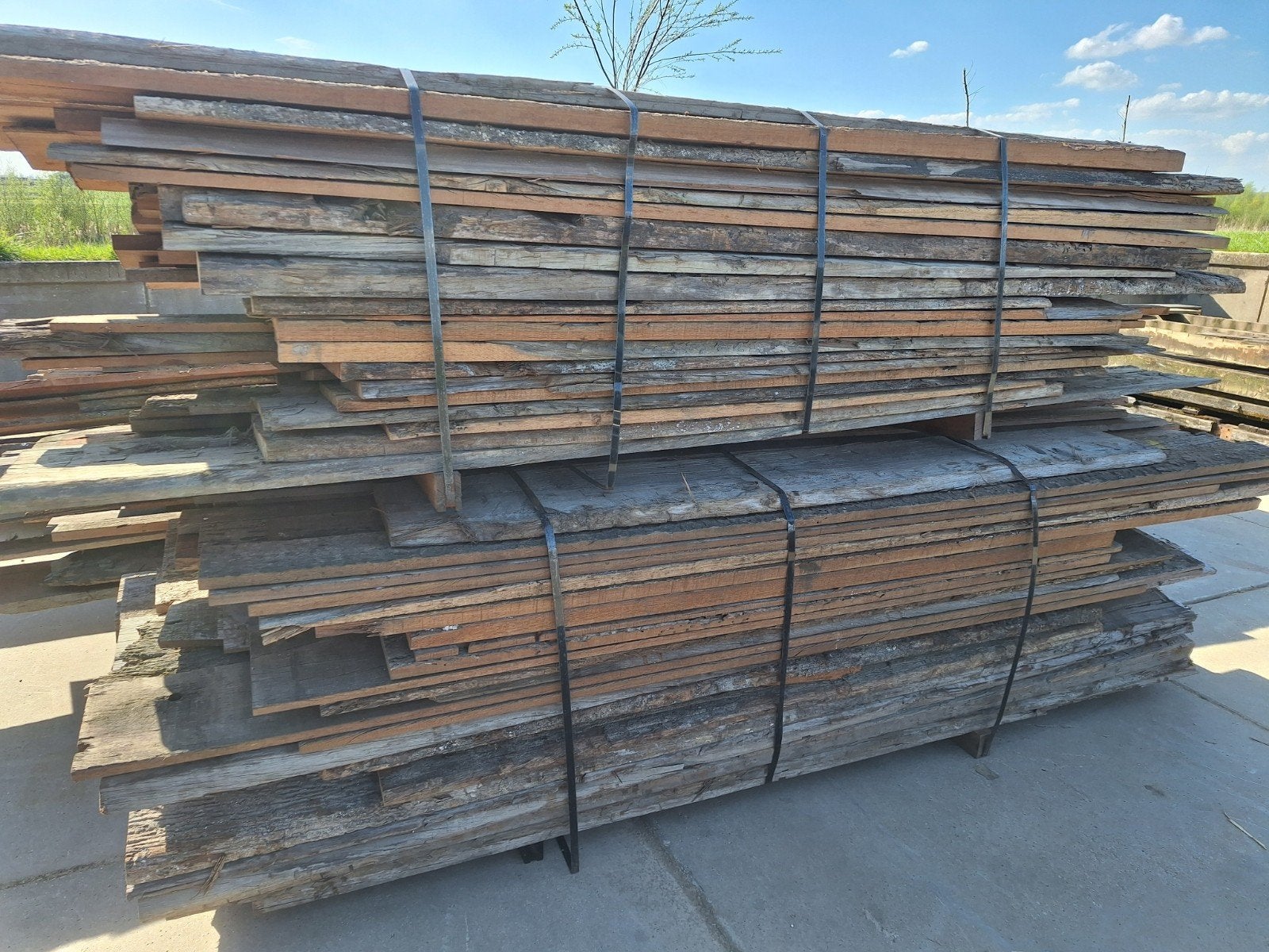 barnwood  meerpaalplanken  duurzaam gevelbekleding, Ophalen of Verzenden, Gebruikt, 250 cm of meer, Planken