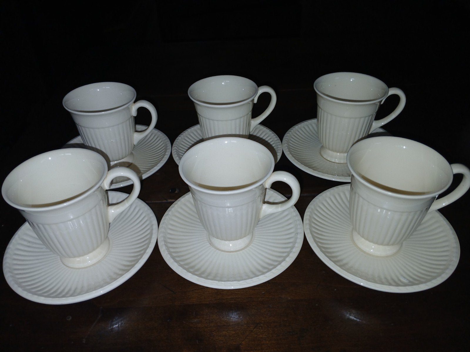 Set van 6 Wedgwood Edme Barlaston Etruria kopjes en schotels, Antiek en Kunst, Ophalen of Verzenden