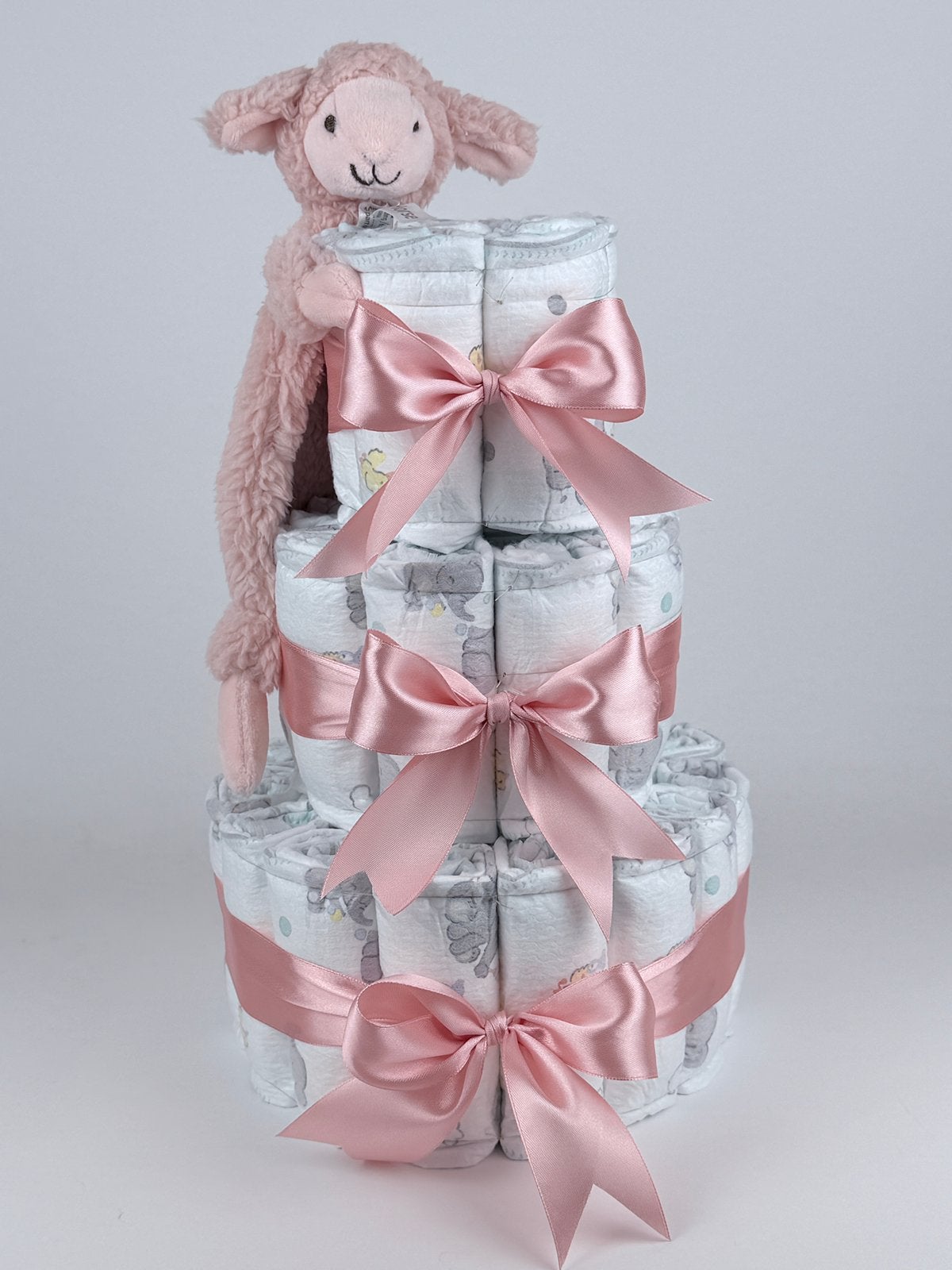Luiertaart meisje happy horse tut lamb lotus dp roze, Kinderen en Baby's, Ophalen of Verzenden, Nieuw, Kraamcadeau