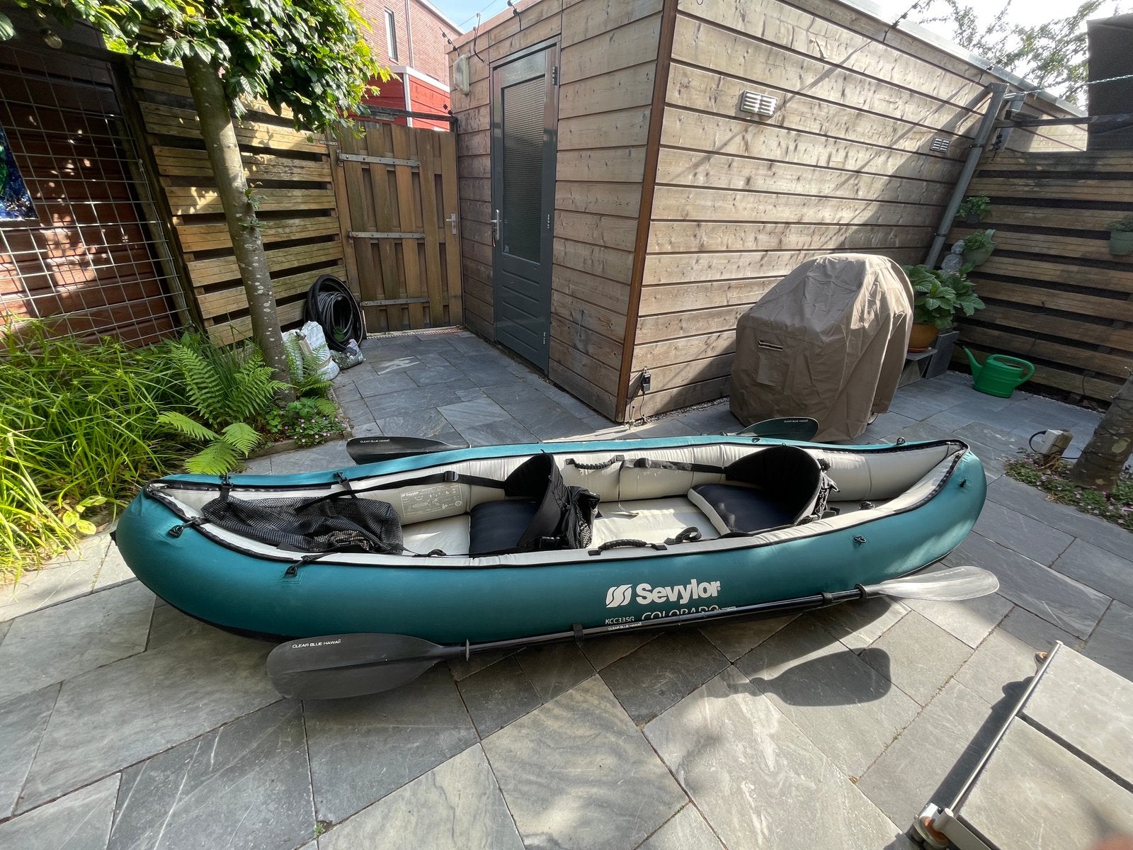 Sevylor colorado KCC335G opblaasbaar, Watersport en Boten, Kano's, Ophalen, Gebruikt, Kajak, Twee personen