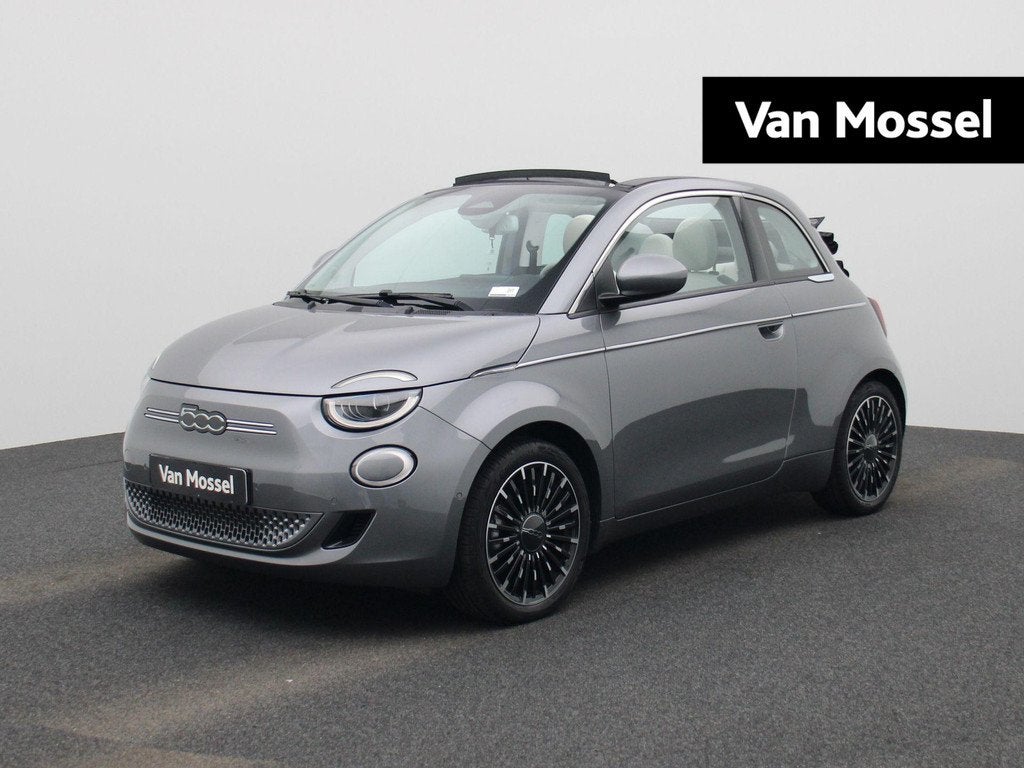 Fiat 500C 42 kWh La Prima Cabrio | LMV | Navi | Cruise | App, Auto's, Fiat, 12 maanden, Stof, Gebruikt, 118 pk