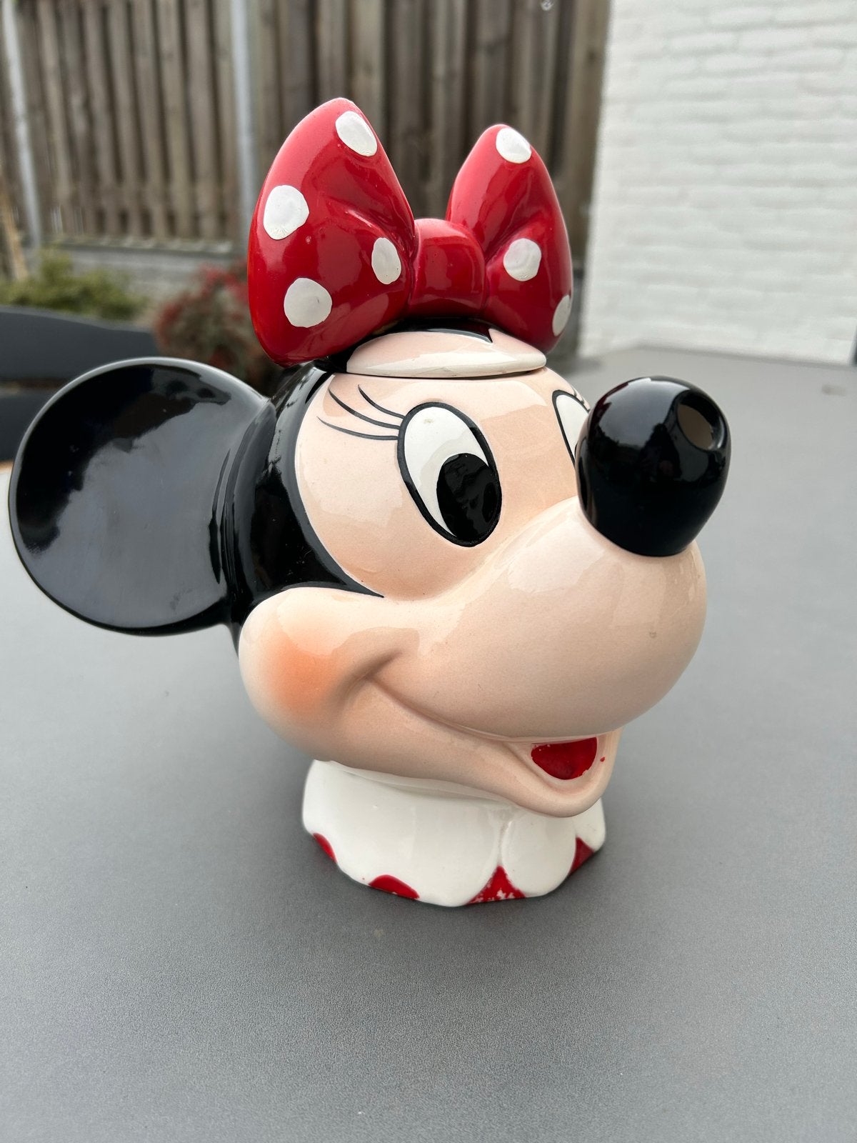 Minnie Mouse Theepot van keramiek - Zo goed als nieuw, Keramiek, Overige typen, Ophalen of Verzenden, Zo goed als nieuw