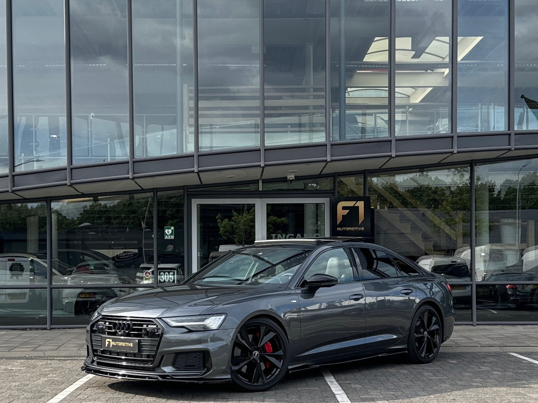Audi A6 55 TFSI e Quattro S Line|Pano|RS Seat|HuD|360cam|BTW, Automaat, Gebruikt, Zwart, 4 cilinders