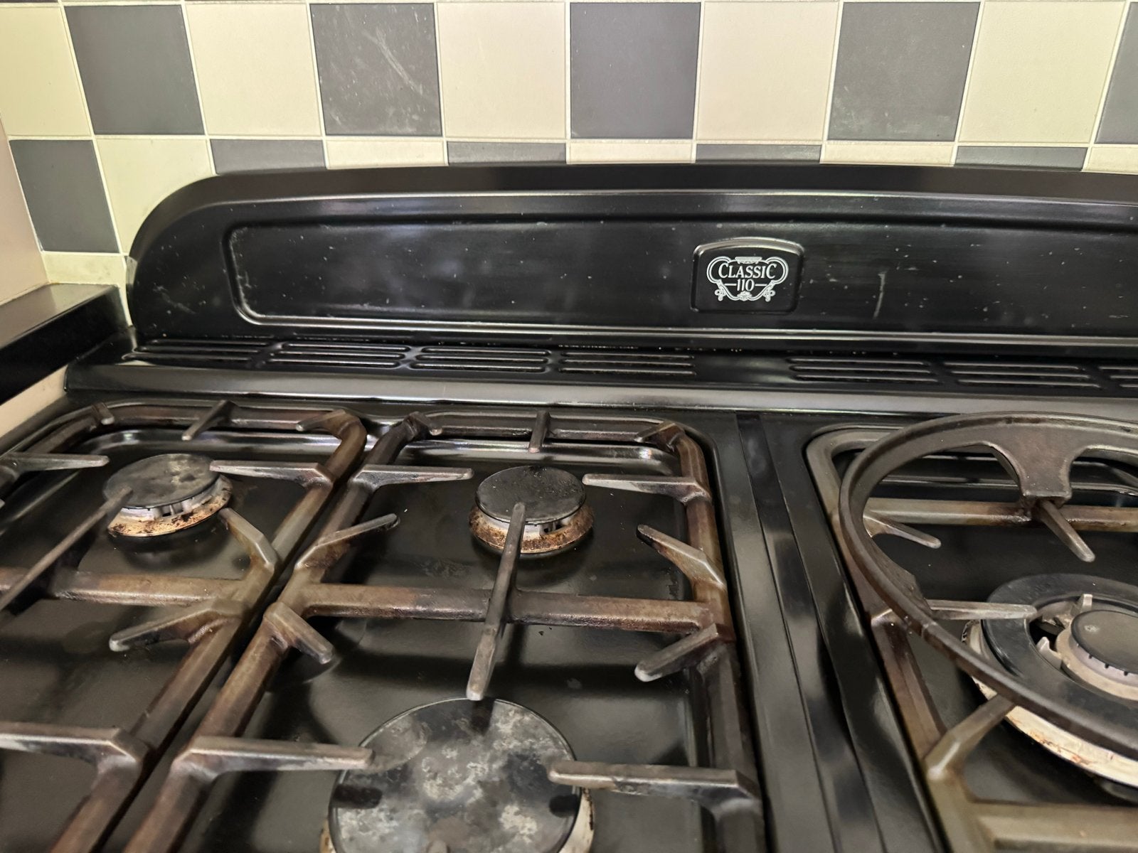 Falcon Classic 110 Gasfornuis met 2 Ovens en Pizza Oven, Ophalen, Gebruikt, 60 cm of meer, Grill