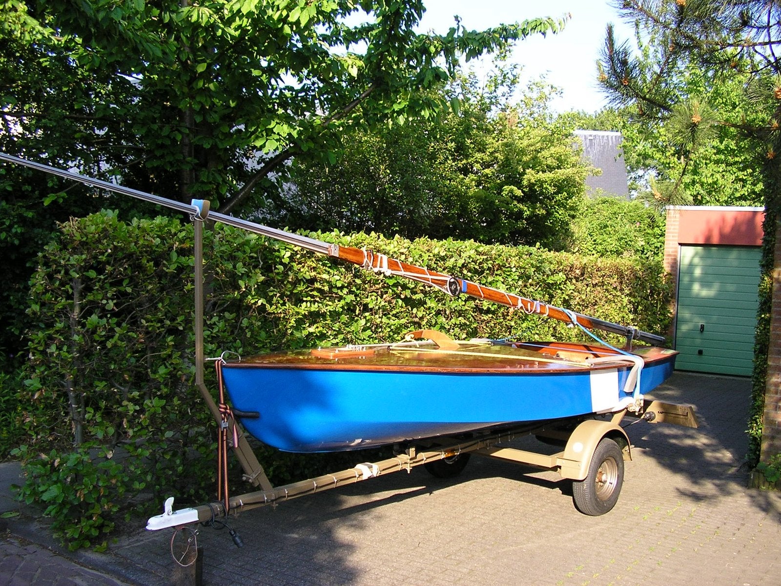 Klassieke zeilboot OK-JOL met wegtrailer, Ophalen, Gebruikt, 4 m, Inclusief trailer