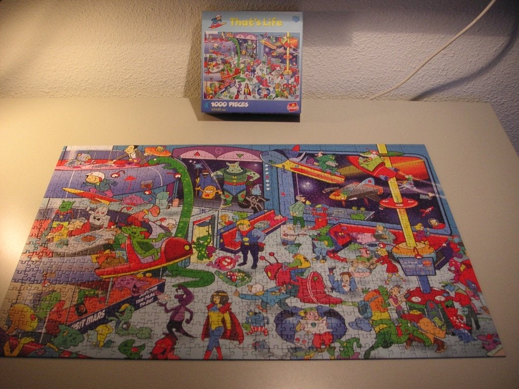 Legpuzzel (Ruimtevaart) 1000 st. compleet zgan., Ophalen, 500 t/m 1500 stukjes, Zo goed als nieuw, Legpuzzel