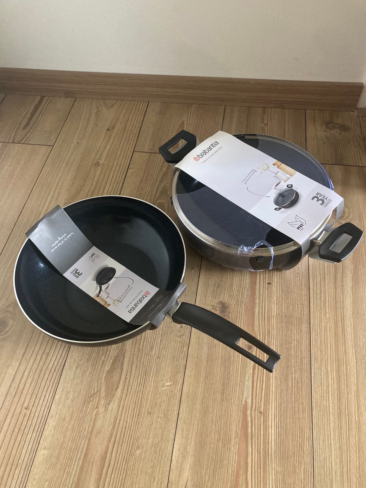 Nieuw! Brabantia pan wokpan, Nieuw, Ophalen of Verzenden, Rvs, Keramische plaat