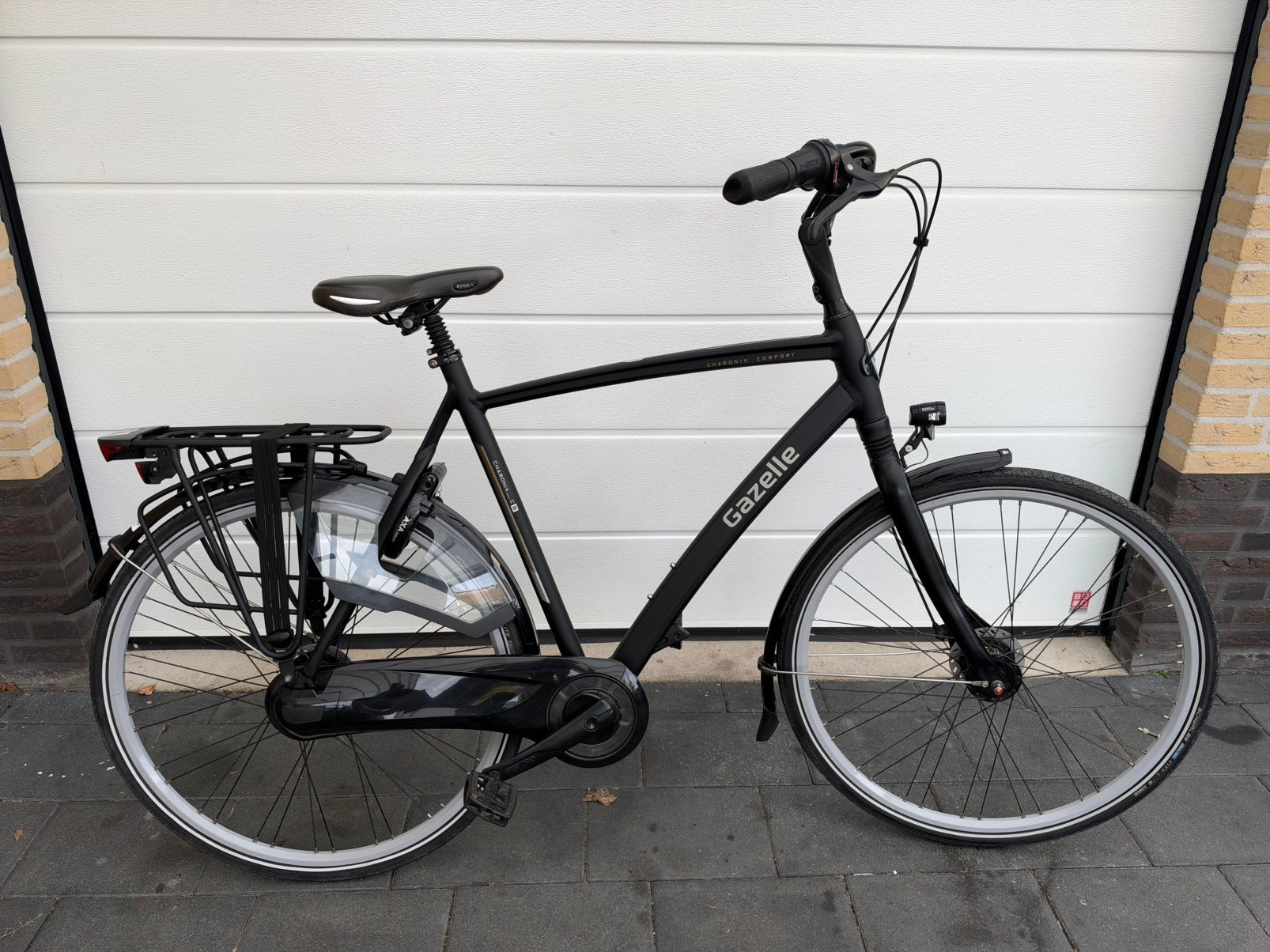 Gazelle Chamonix C8 61cm Herenfiets Z.G.A.N., Fietsen en Brommers, Ophalen, Versnellingen, Zo goed als nieuw, 61 tot 65 cm