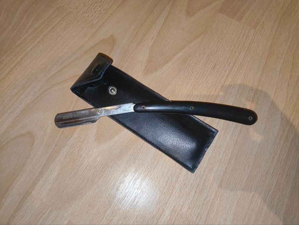 Scheerset: open scheermes, baardolie en baardcrème, Ophalen of Verzenden