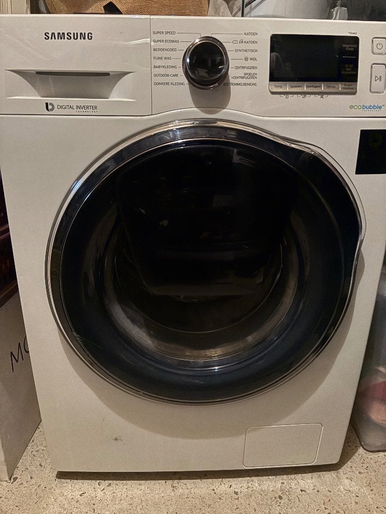 Samsung wasmachine eco bubble add wash, Ophalen, 1200 tot 1600 toeren, Zo goed als nieuw, Energieklasse A of zuiniger