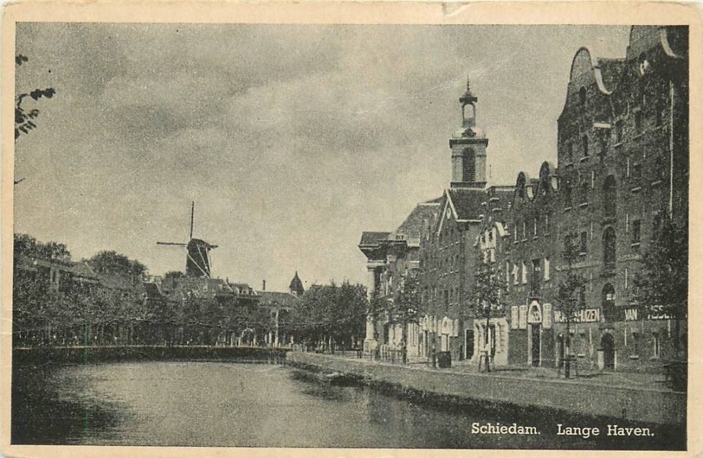 388-509-015 Schiedam Lange Haven, Verzenden, Voor 1920, Zuid-Holland