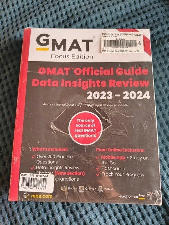 GMAT 4 boeken nieuw in verpakking 2023-2024, Boeken, Studieboeken en Cursussen, Ophalen of Verzenden, Beta, Nieuw, WO