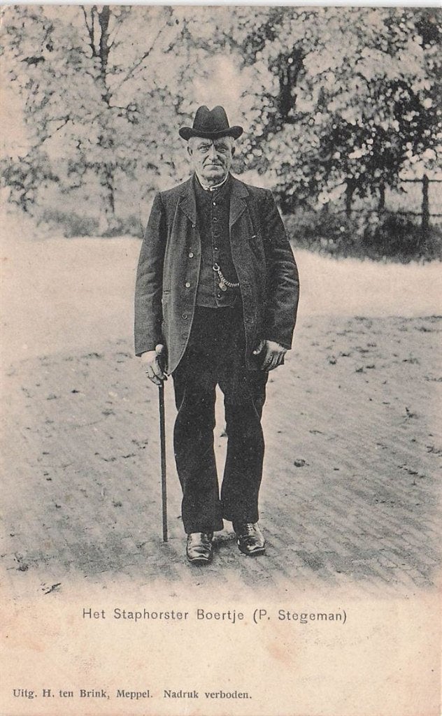 702-101-007 Het Staphorster Boertje (P Stegeman), Verzenden, Voor 1920, Overijssel