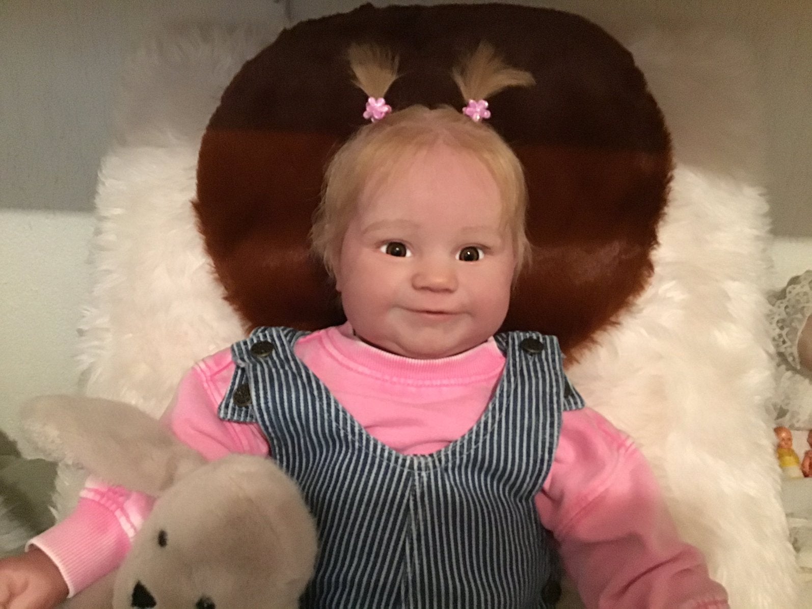 Reborn Maddie, zonder papieren maar levensecht, te koop, Verzamelen, Poppen, Ophalen of Verzenden, Zo goed als nieuw, Babypop