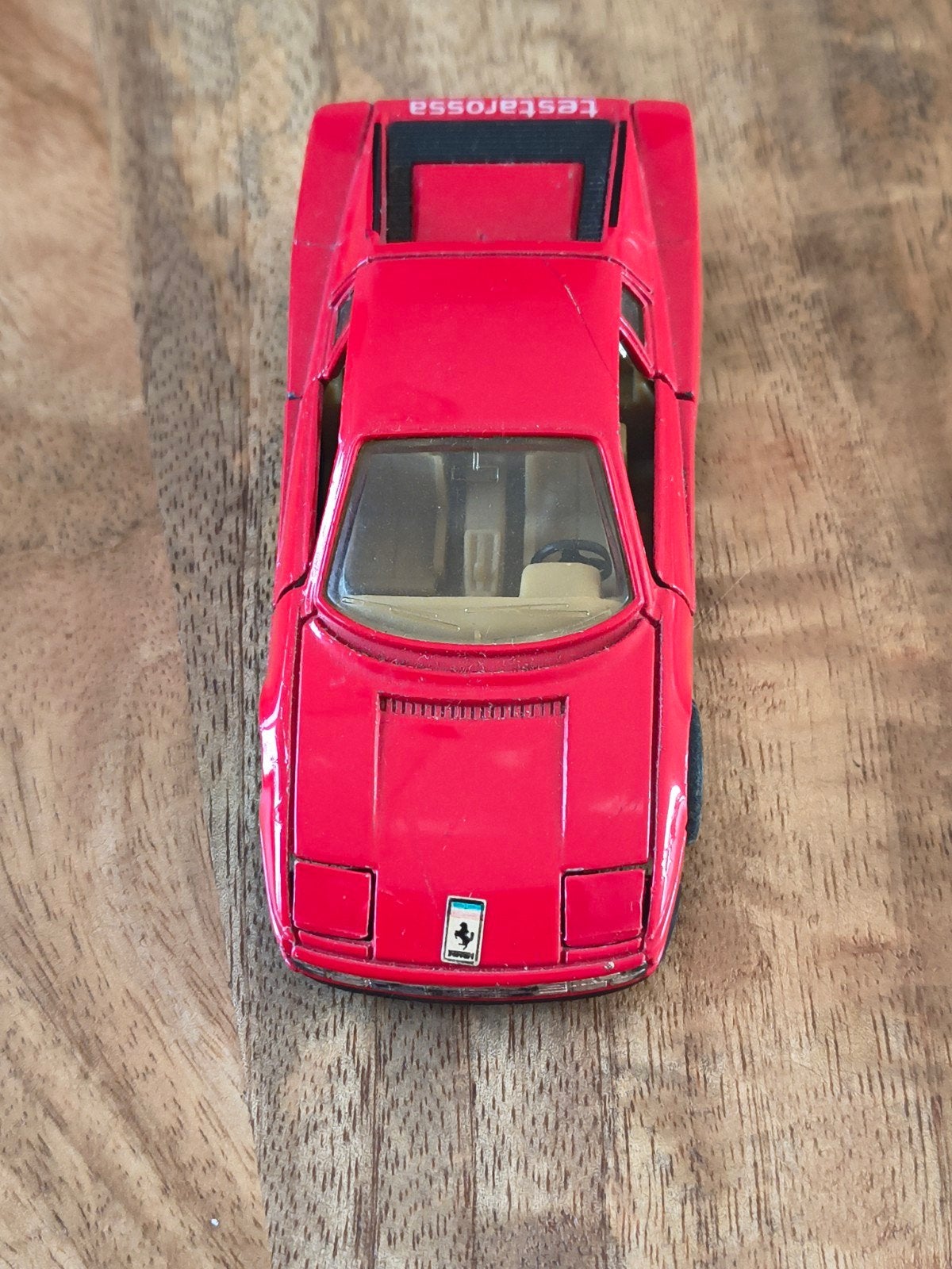rode FERRARI TESTAROSSA 1/39 MC TOY, Ophalen, Zo goed als nieuw, Auto