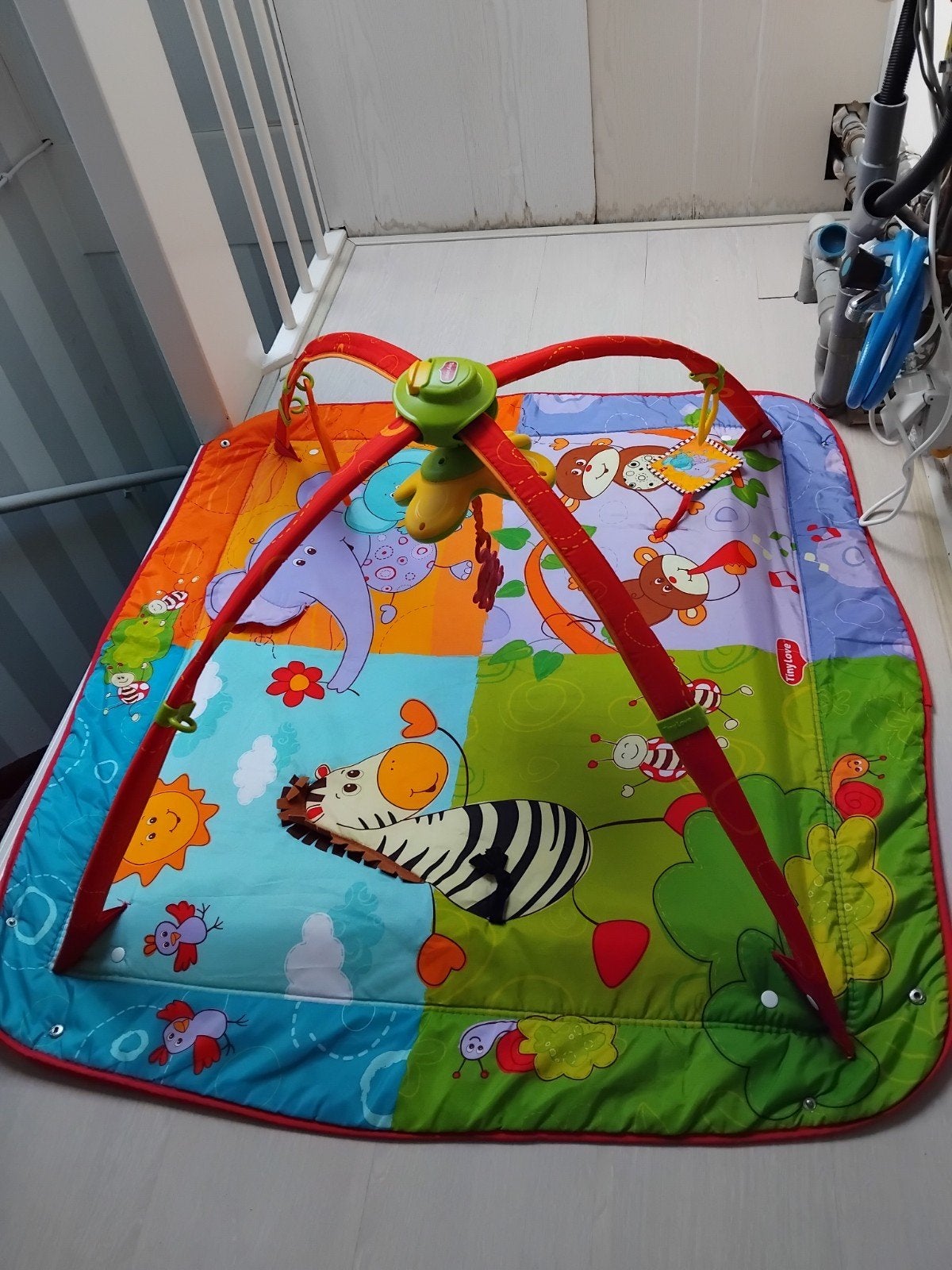 Mooi kleurig babyspeelkleed, Ophalen, Zo goed als nieuw