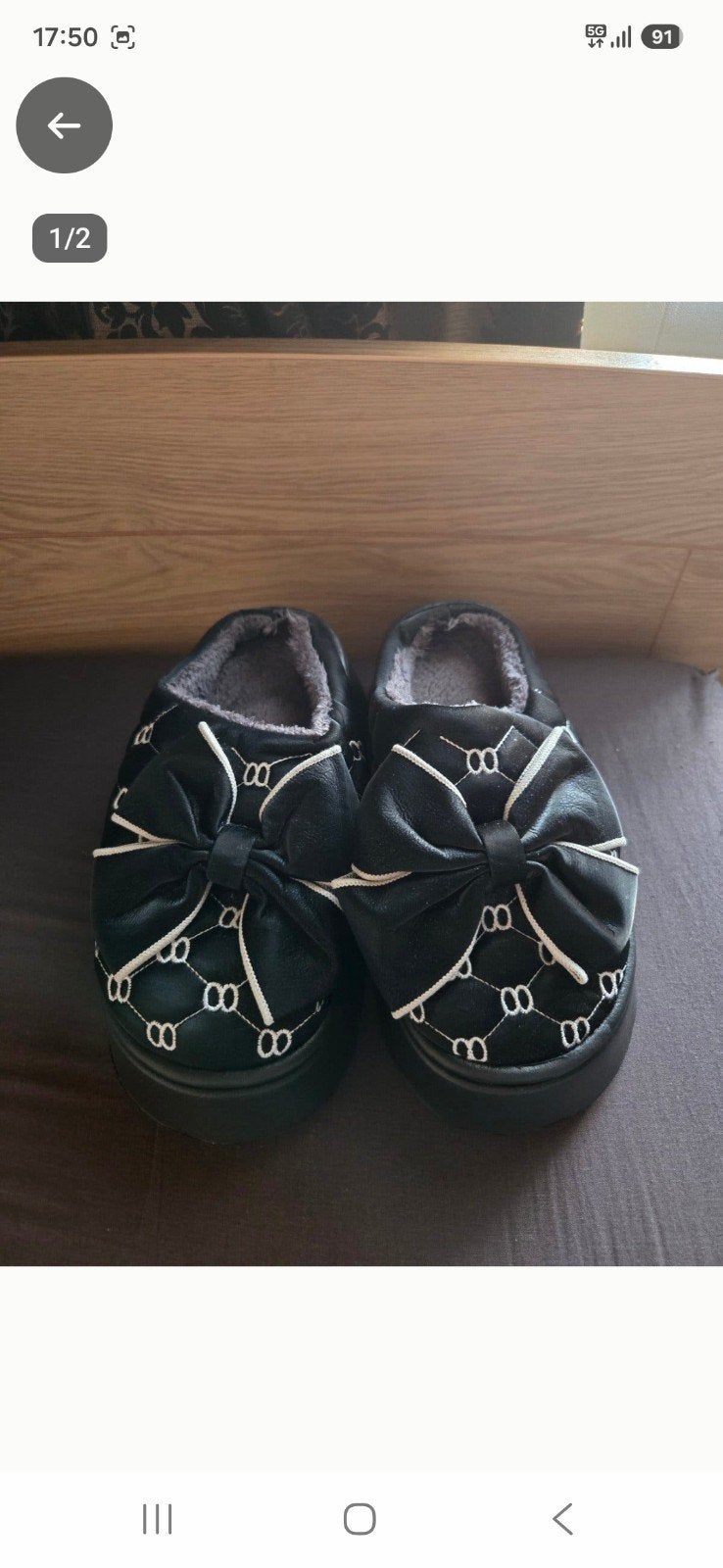 Dames sloffen, Zwart, Ophalen of Verzenden, Zo goed als nieuw, Pantoffels of Sloffen