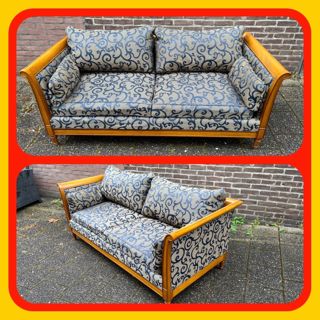 019. Engelse tweezits bank, Ophalen, Gebruikt, 150 tot 200 cm, Tweepersoons