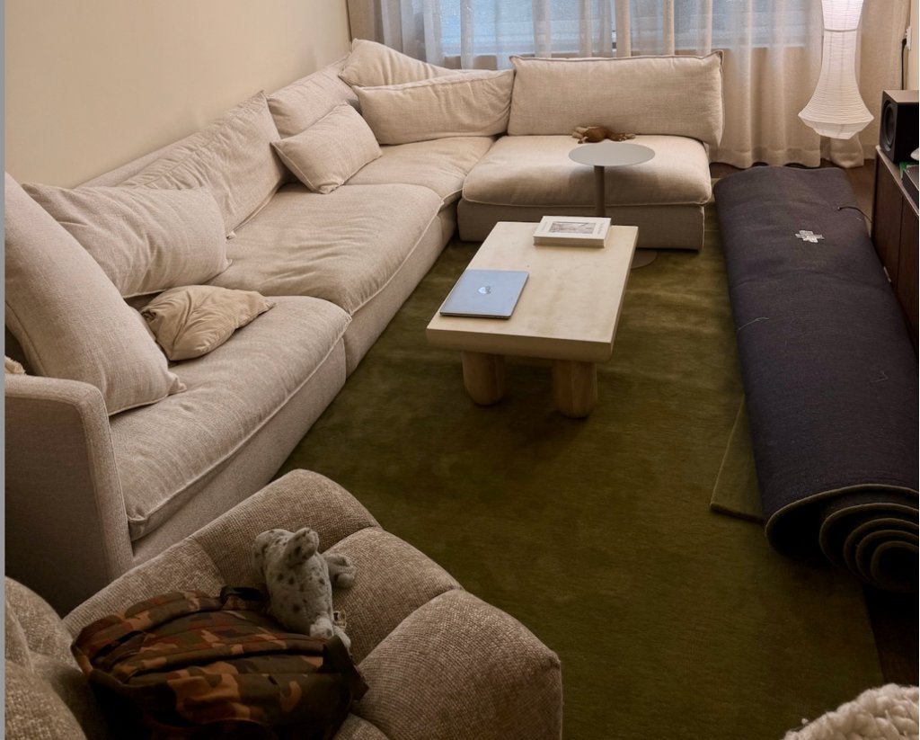 Large Handmade Wool Area Rug, Ophalen, Modern  / Scandinavian, 200 cm of meer, Rechthoekig