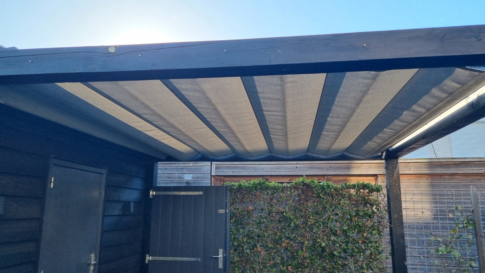 Luxxout zonnescherm 328 x 328 cm, Tuin en Terras, Overkappingen, Ophalen of Verzenden, Gebruikt, Veranda