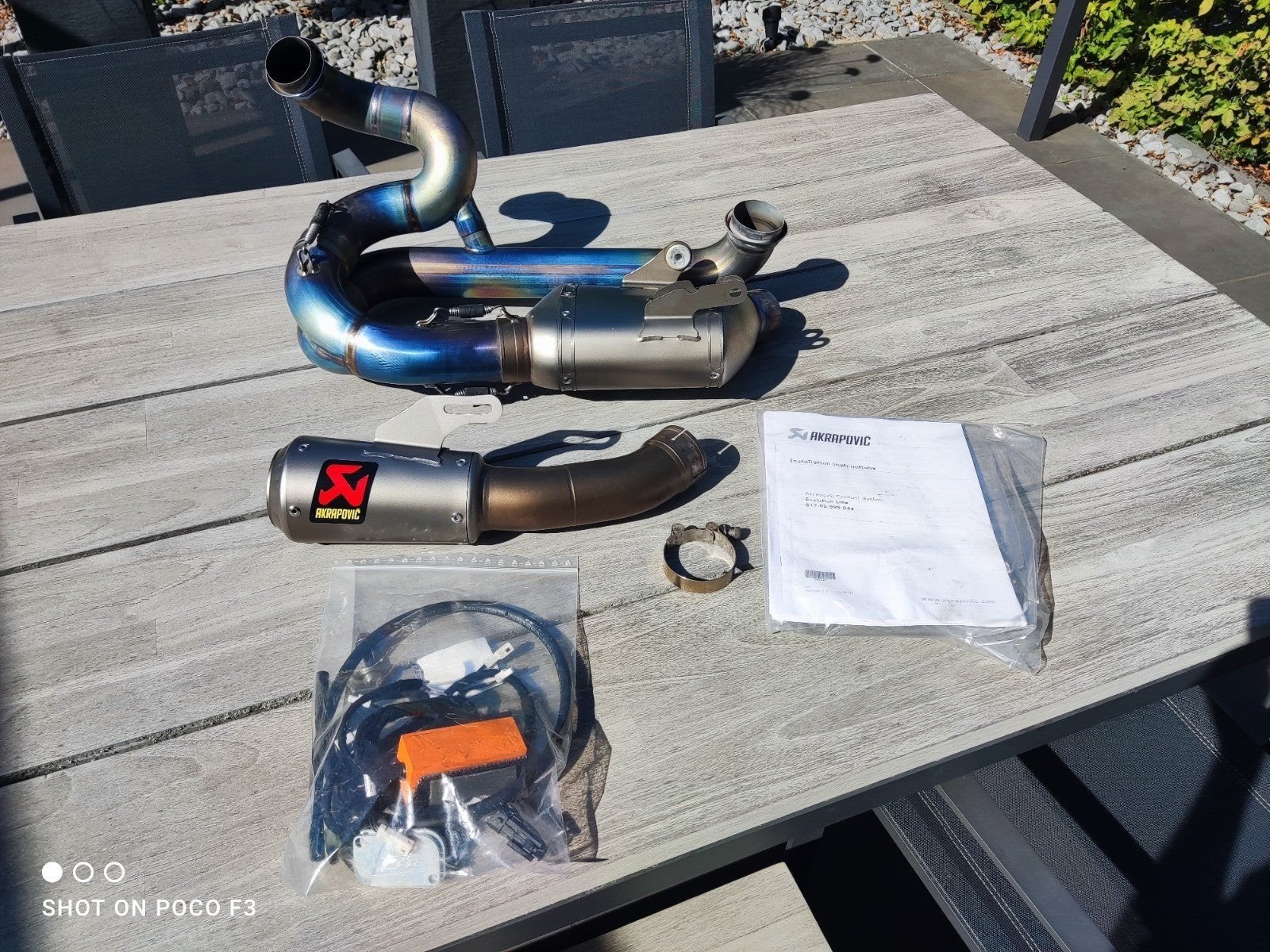 KTM 1290  uitlaat Akrapovic ink orange box  superduke 1290/1, Motoren, Ophalen of Verzenden, Gebruikt