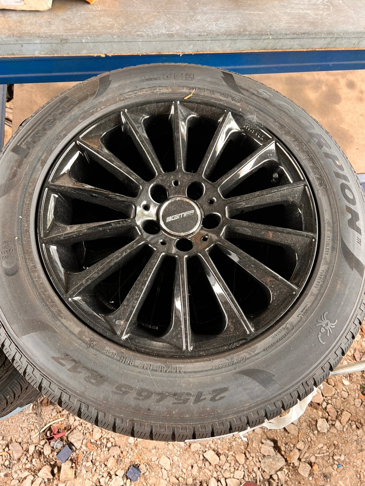 Winterbanden Tiguan Terraco Kodiaq Tayron Q3 op velgen 5x112, Ophalen, Gebruikt, Banden en Velgen, 17 inch