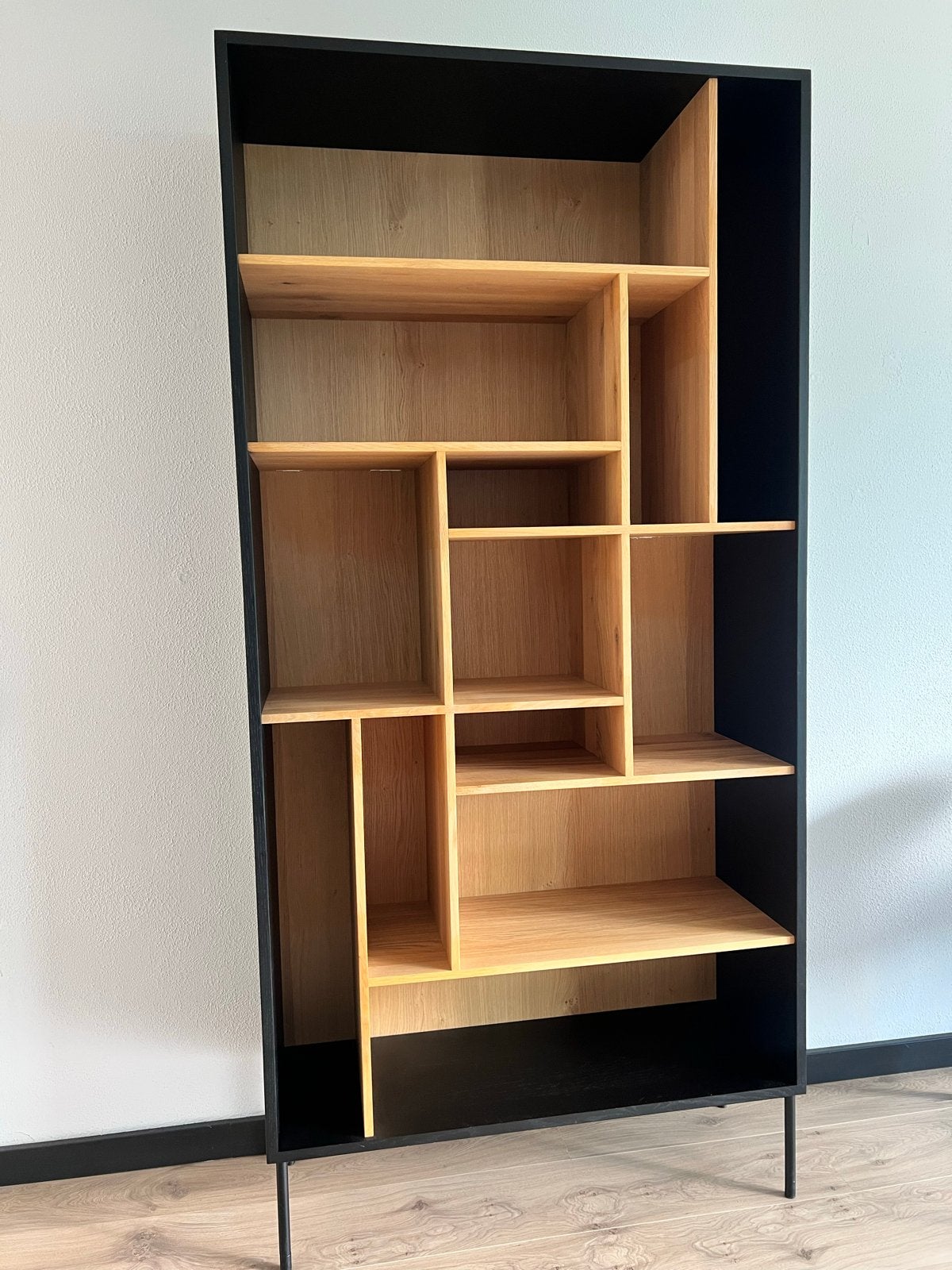 Ethnicraft Blackbird rack Kast - Designer Boekenkast, Met plank(en), Gebruikt, 200 cm of meer, Eikenhout