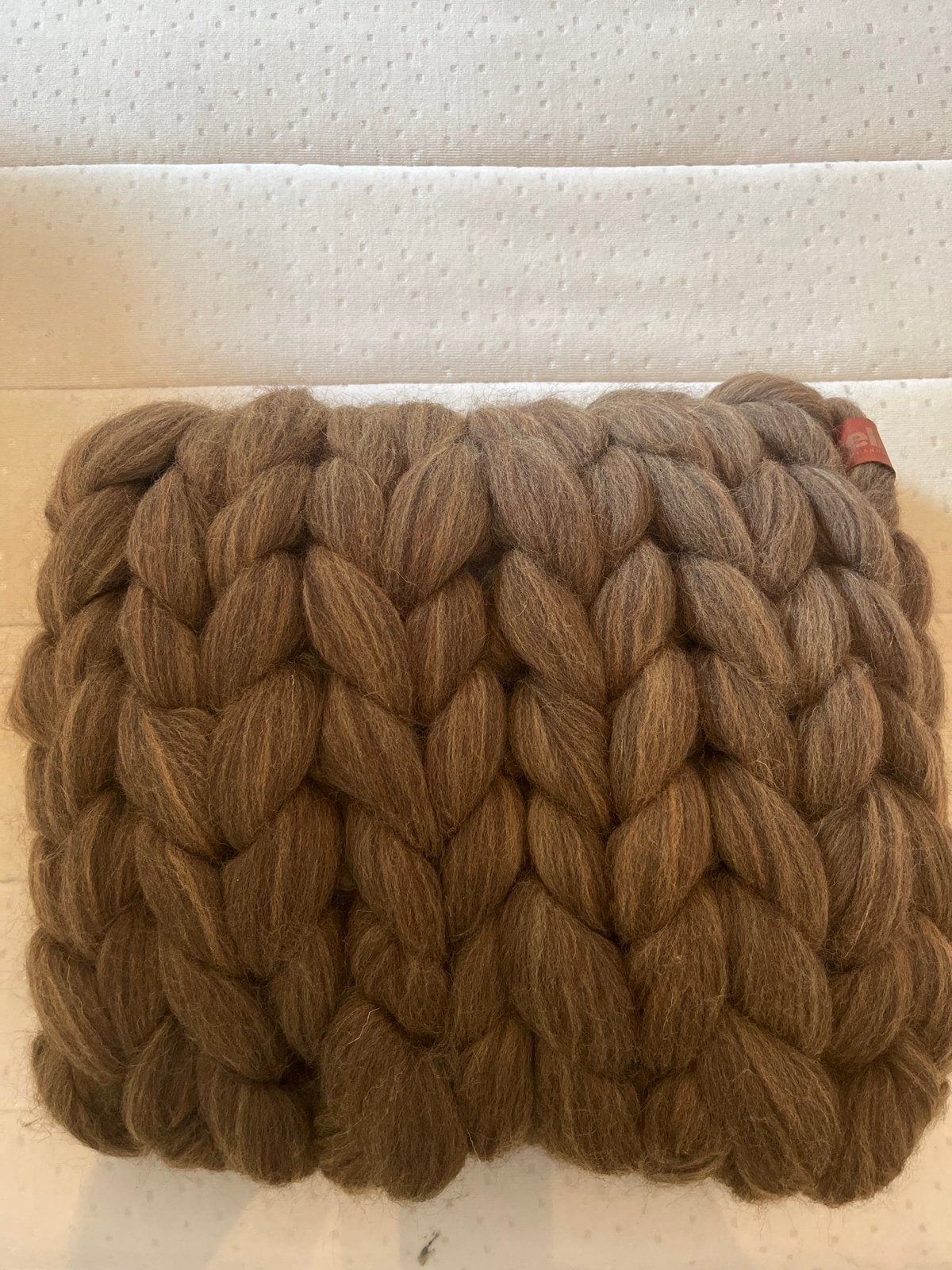 2 Sierkussens - Merino wol - kleur bronze blend, Ophalen, Overige merken, Overige kleuren, Vierkant