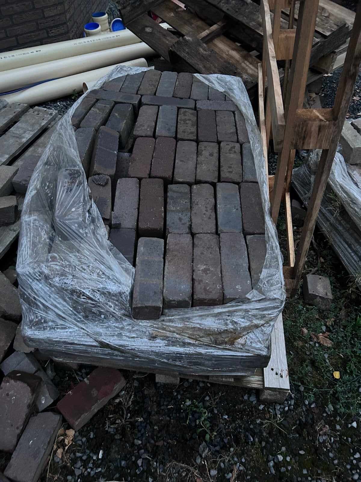 Hardgebakken klinkers stenen sierbestrating, Tuin en Terras, Tegels en Klinkers, Ophalen, Zo goed als nieuw, Beton, Klinkers