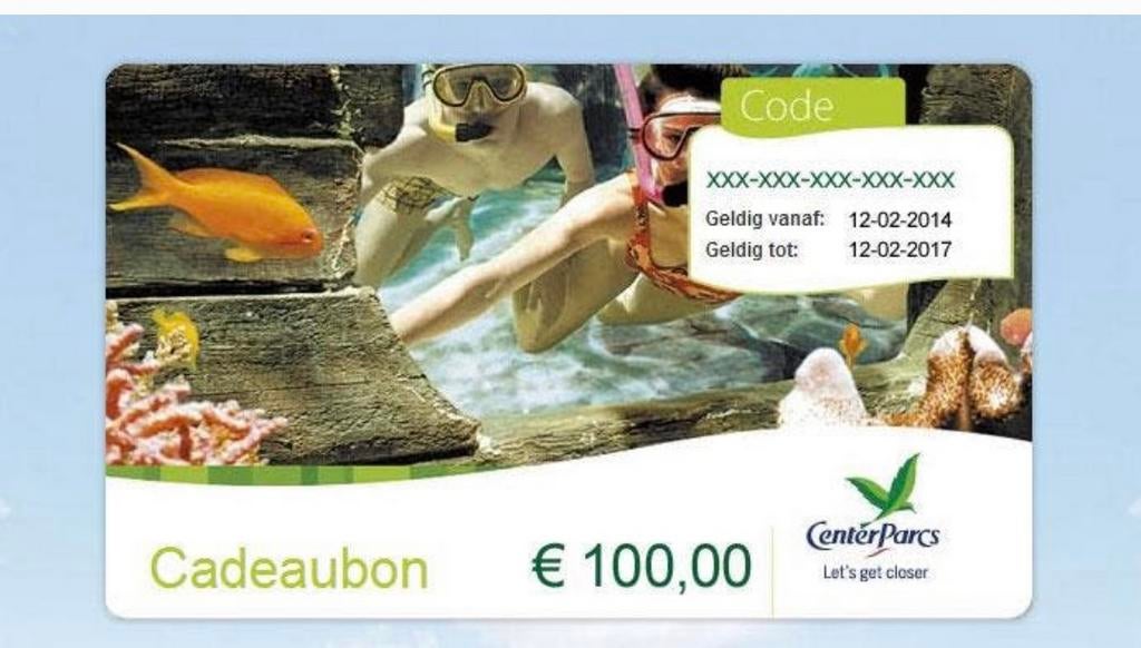 Cadeaubon gezocht Centerpars
