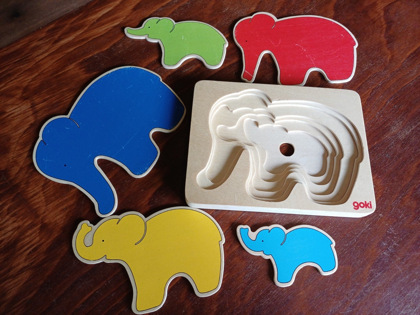 Houten puzzel 'goki', Ophalen, Minder dan 10 stukjes, Van hout
