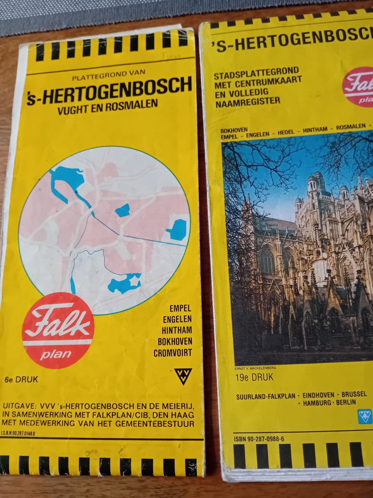 plattegrond van 's-Hertogenbosch., Verzamelen, Ophalen of Verzenden