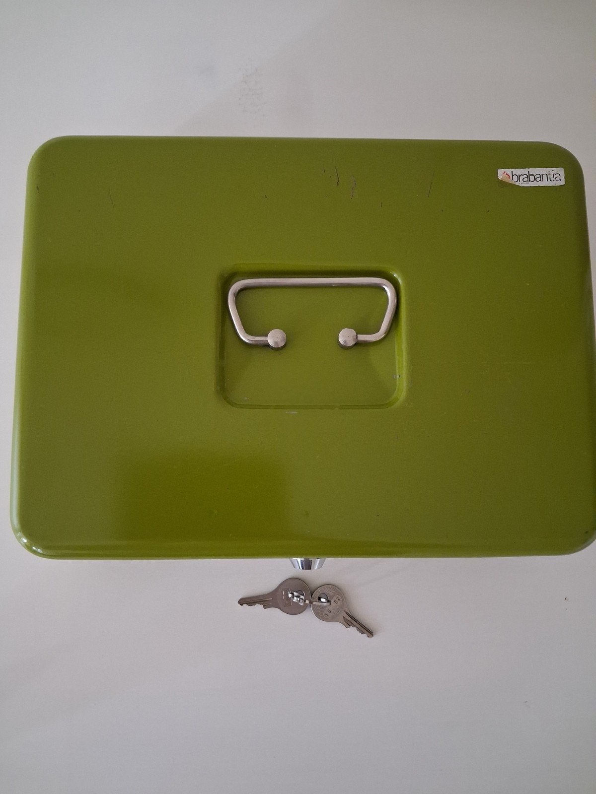 brabantia geldkistje 30 x 22 cm, Ophalen, Gebruikt, Metaal of Blik
