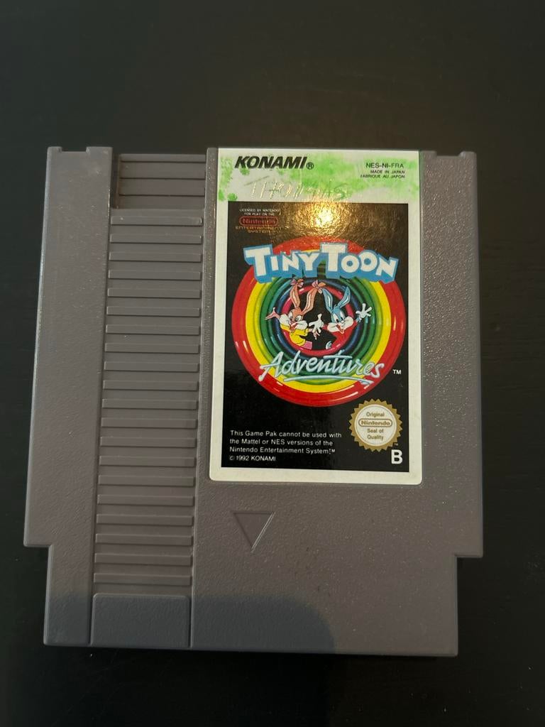 Tiny Toon Adventures NES game, Gebruikt, 1 speler, Ophalen of Verzenden, Vanaf 3 jaar
