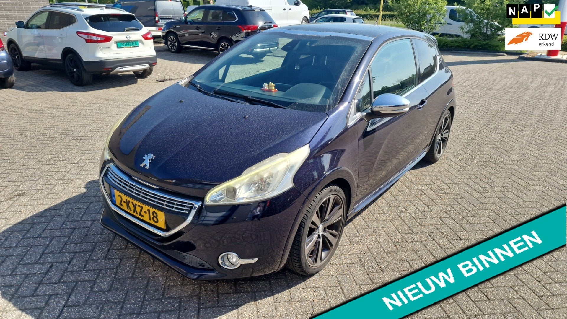Peugeot 208 1.6 VTi 120pk 2e eig. 127.000km. Clima Leder Nav, Voorwielaandrijving, Euro 5, Gebruikt, Zwart
