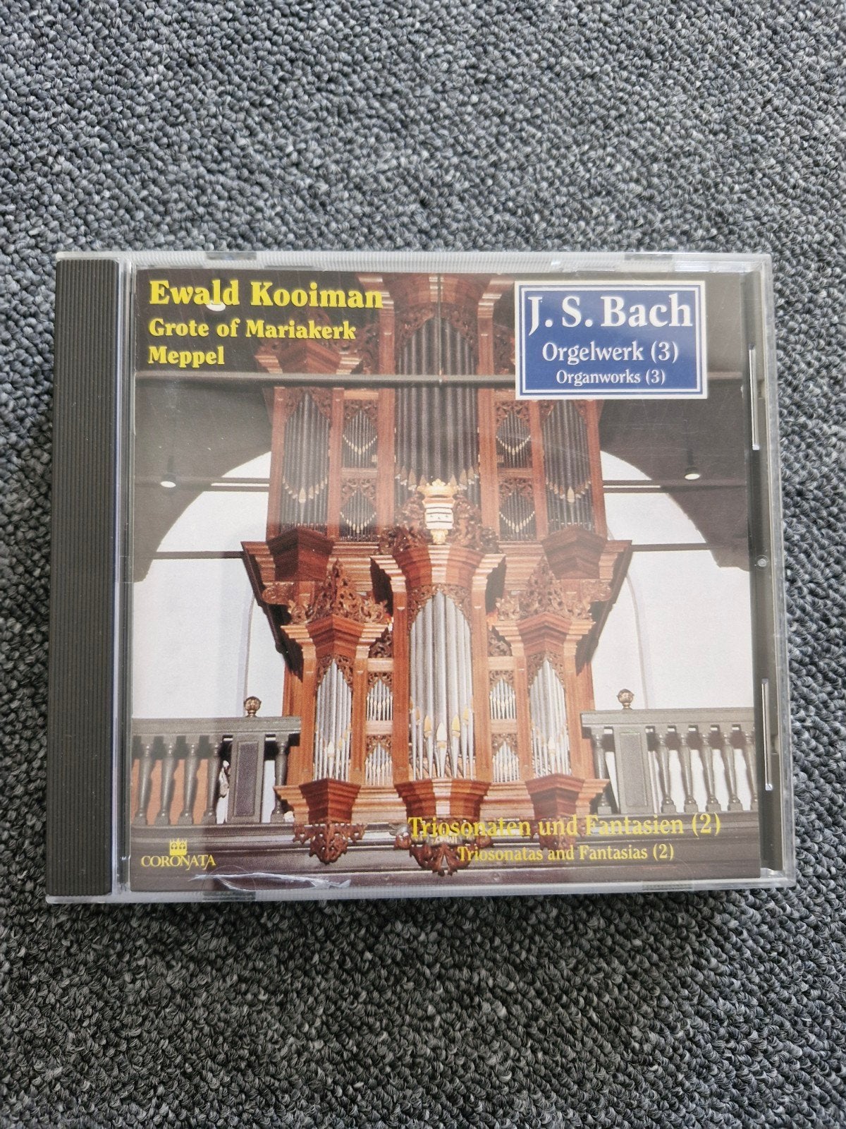 Ewald Kooiman - Bach Orgelwerk deel 3 (CD), Inclusief boekje, Overige typen, Ophalen of Verzenden, Zo goed als nieuw