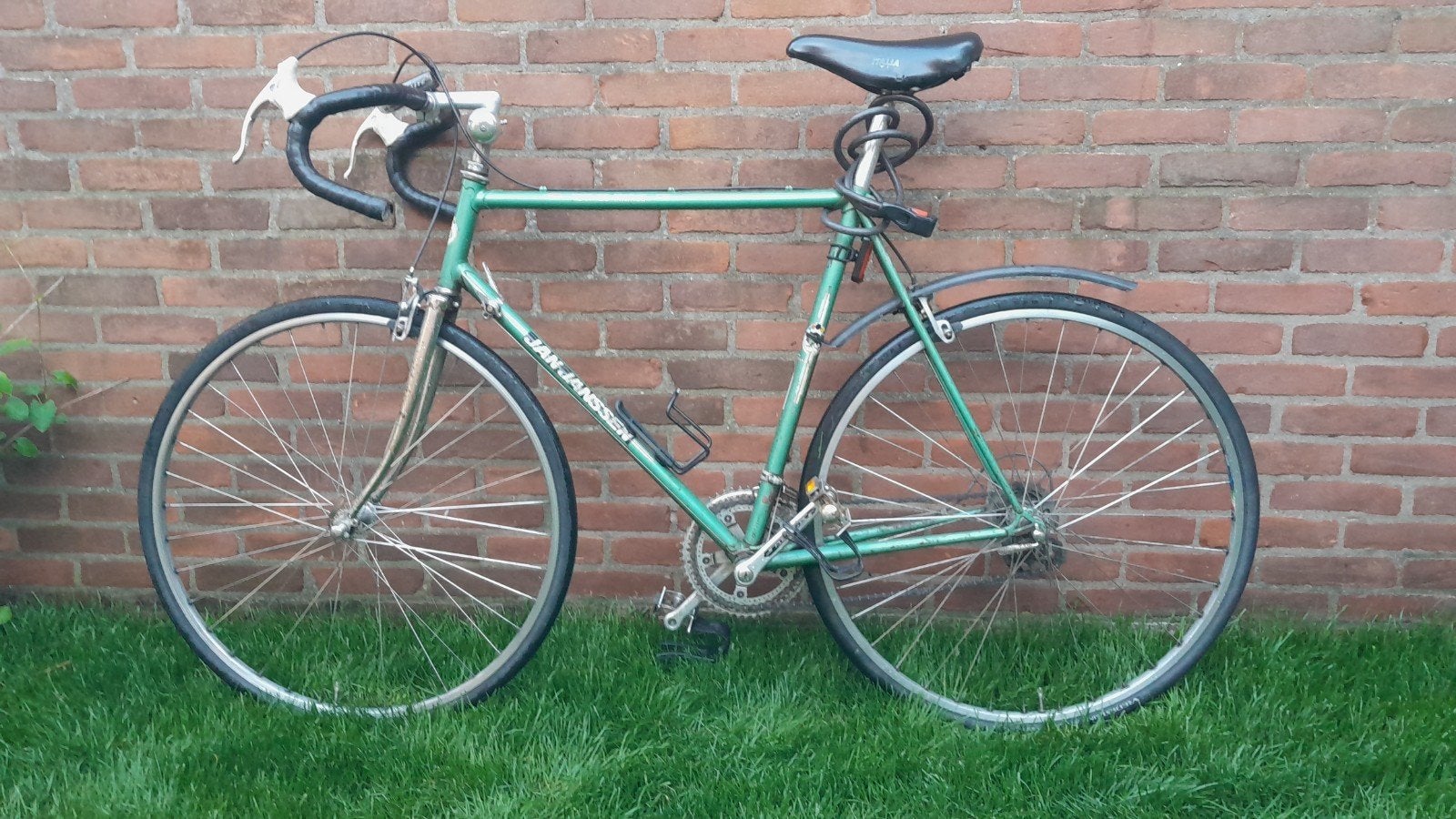 Jan Janssen classic racefiets, Gebruikt, Velgrem, 15 tot 20 versnellingen, 53 tot 57 cm