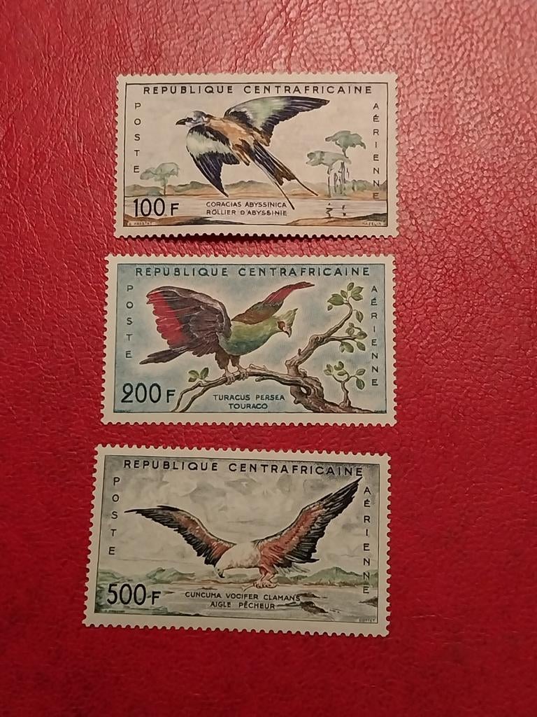 Centraal Africa 12/14 vogels 1960 postfris mi 22 eu, Ophalen of Verzenden, Dier of Natuur