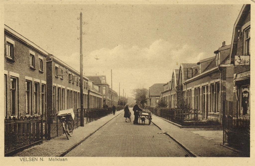 Velsen N. - Melklaan - ongelopen, Ophalen of Verzenden, 1920 tot 1940, Ongelopen, Noord-Holland
