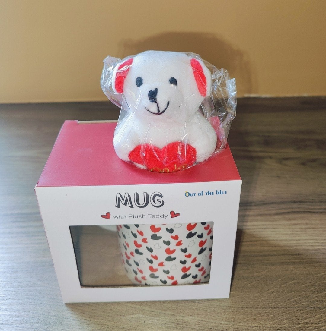 Mok met Pluche Teddybeer - Nieuw in Doos, Ophalen, Meerkleurig, Onbekend@voorbeeld.com, Overige typen