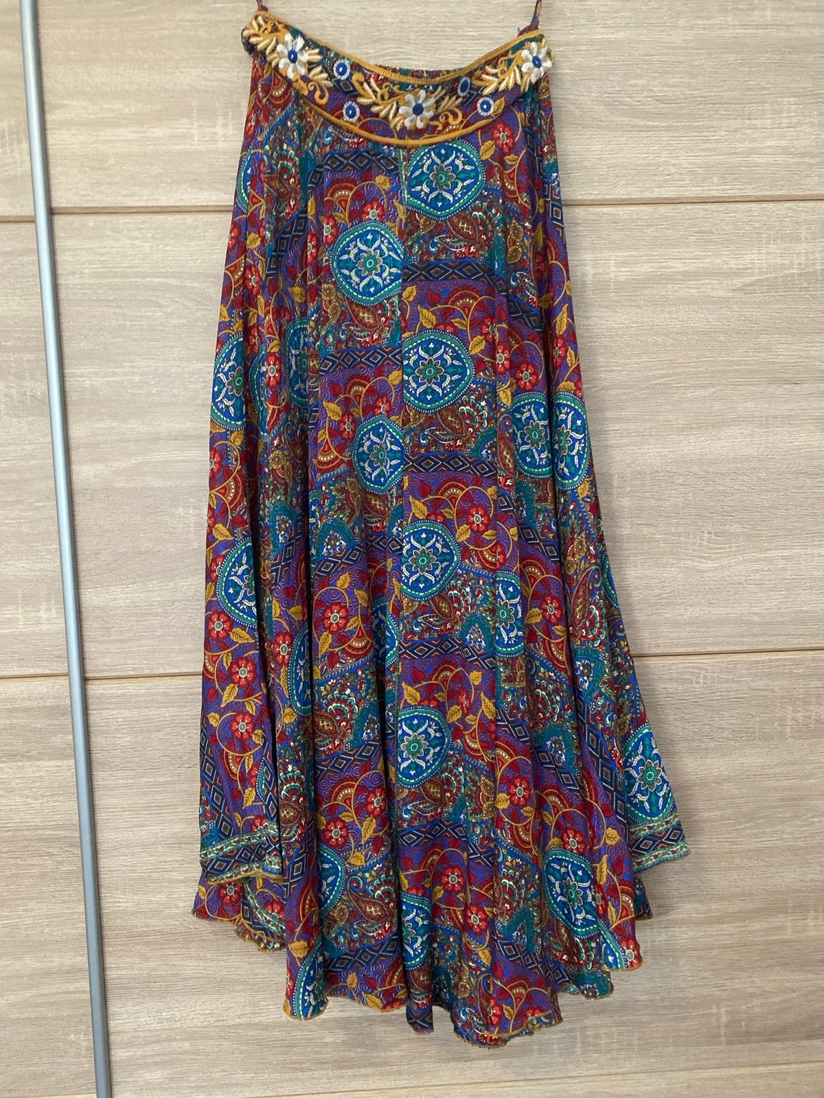 Nieuwe Ibiza Hippie Vintage Broekrok - Art Silk, Maat 38/40 (M), Meerkleurig, Nieuw, Ophalen of Verzenden