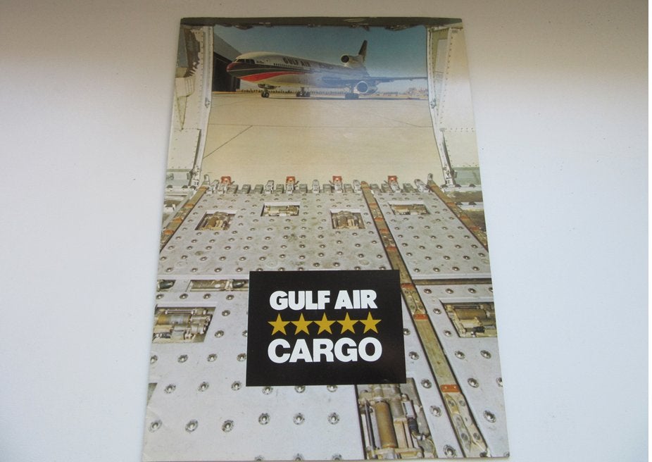 Gulf Air cargo brochure, Verzamelen, Verzenden, Zo goed als nieuw, Overige typen